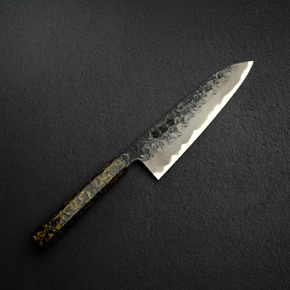 Kisuke x Xinguo Blue 1 Tsuchime Gyuto 210mm w/ Saya & Urushi Handle