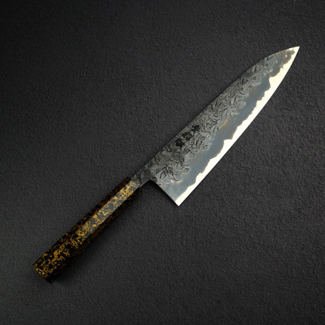Kisuke x Xinguo Blue 1 槌目牛刀 240mm，附磁吸護套與漆塗握柄