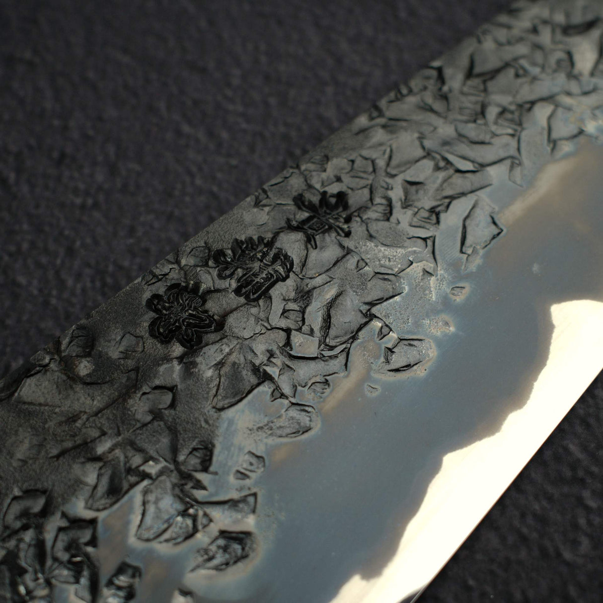 Kisuke x Xinguo Blue 1 Tsuchime Gyuto 240mm w/ Magnetic Guard & Urushi Handle