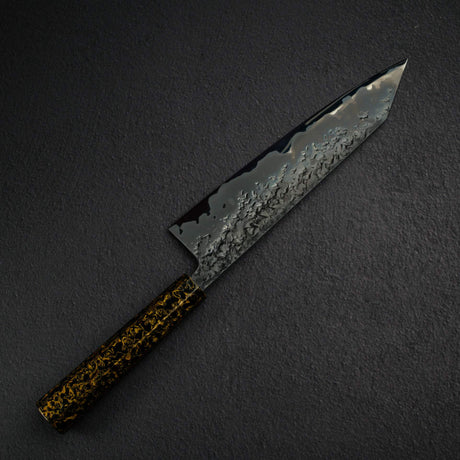 Kisuke x Xinguo Blue 1 槌目 K 型尖端牛刀 240mm，附磁吸護套與漆塗握柄