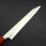 真崎 青鋼二號 鏡面 切付柳刃 240mm 附漆塗刀柄與護手