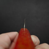 真崎 青鋼二號 鏡面 切付柳刃 240mm 附漆塗刀柄與護手