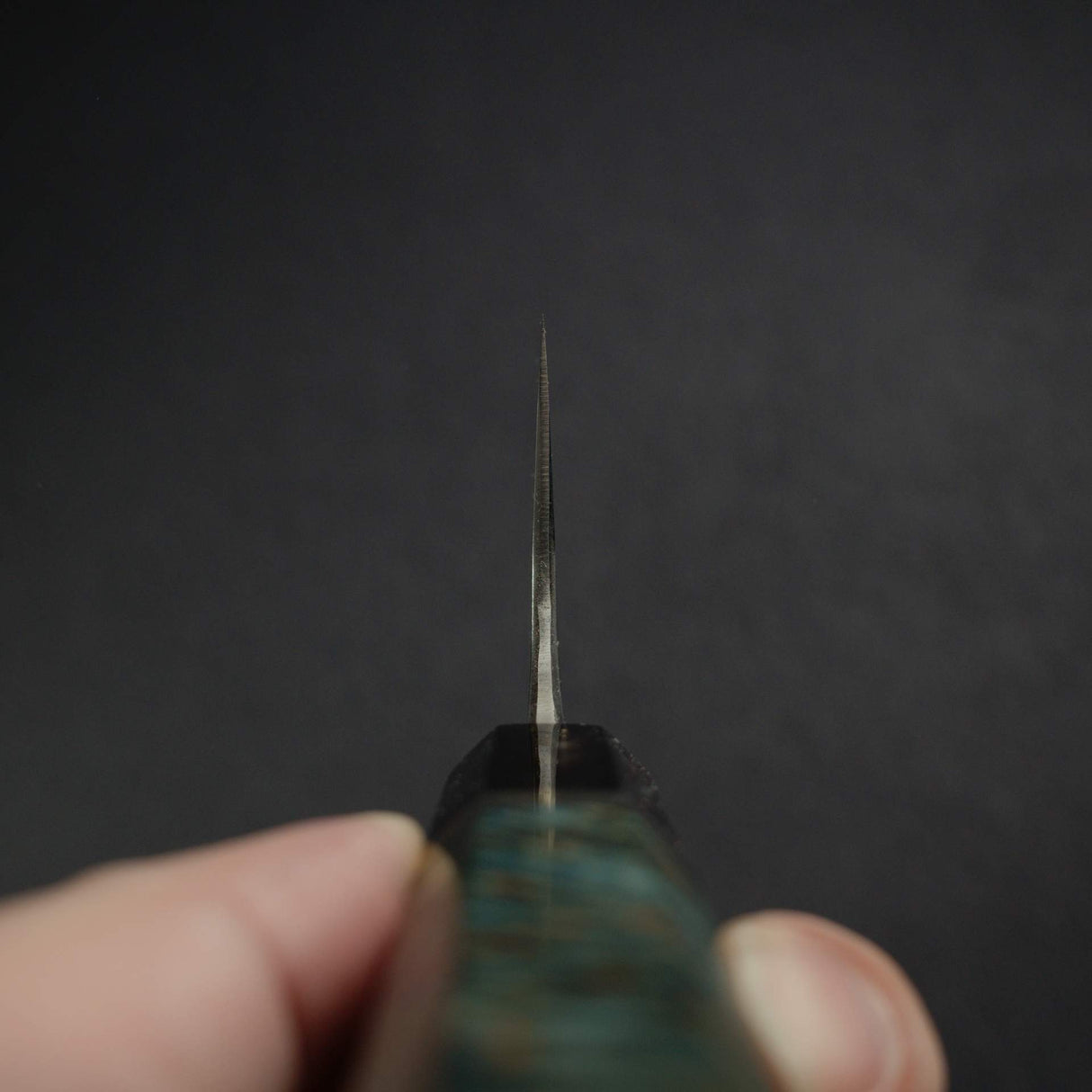 真崎 青鋼一號 水本燒 牛刀 240mm 附瘤木柄 雞翅木刀鞘