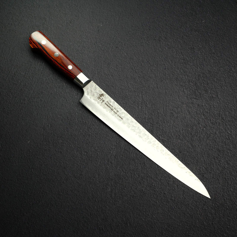 堺孝行 VG10鋼 鎚目大馬士革 筋引 240mm (9.4")