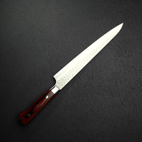 堺孝行 VG10鋼 鎚目大馬士革 筋引 240mm (9.4")