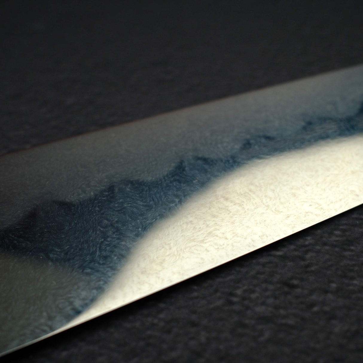 XINGUO Aogami Super Honyaki Gyuto 240mm Marble Ferrule Amboyna Burl Handle with Saya