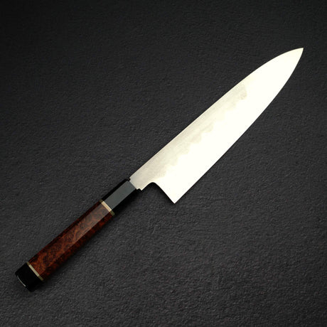 Xinguo 超級青鋼 本燒 牛刀 240mm 雙隔片 花梨瘤木柄 附刀鞘