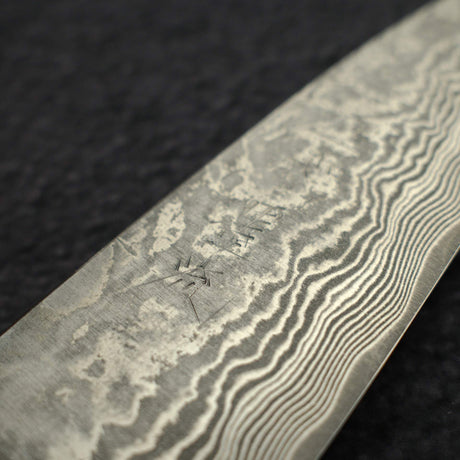 Shiro Kamo SG2/R2 墨流し大馬士革 小刀 90mm