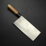 Shigeki Tanaka Ginsan Nashiji Chinese Cleaver/Chuka 195mm
