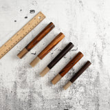 K&amp;S 心形鐵木手柄，搭配金色/大理石套圈