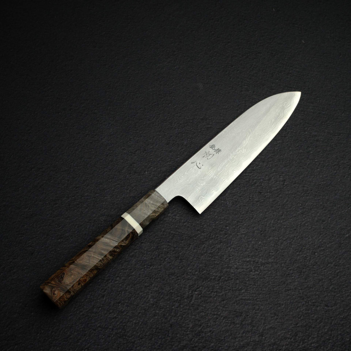 初心 x 中川聰 青鋼一號大馬士革三德刀 170mm