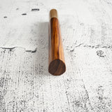 K&amp;S 心形鐵木手柄，搭配金色/大理石套圈