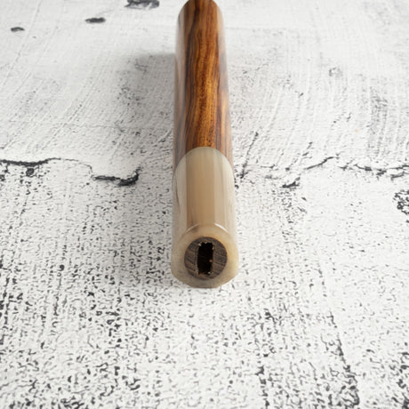 K&amp;S 心形鐵木手柄，搭配金色/大理石套圈