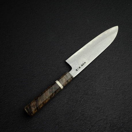 初心 x 中川聰 青鋼一號大馬士革三德刀 170mm