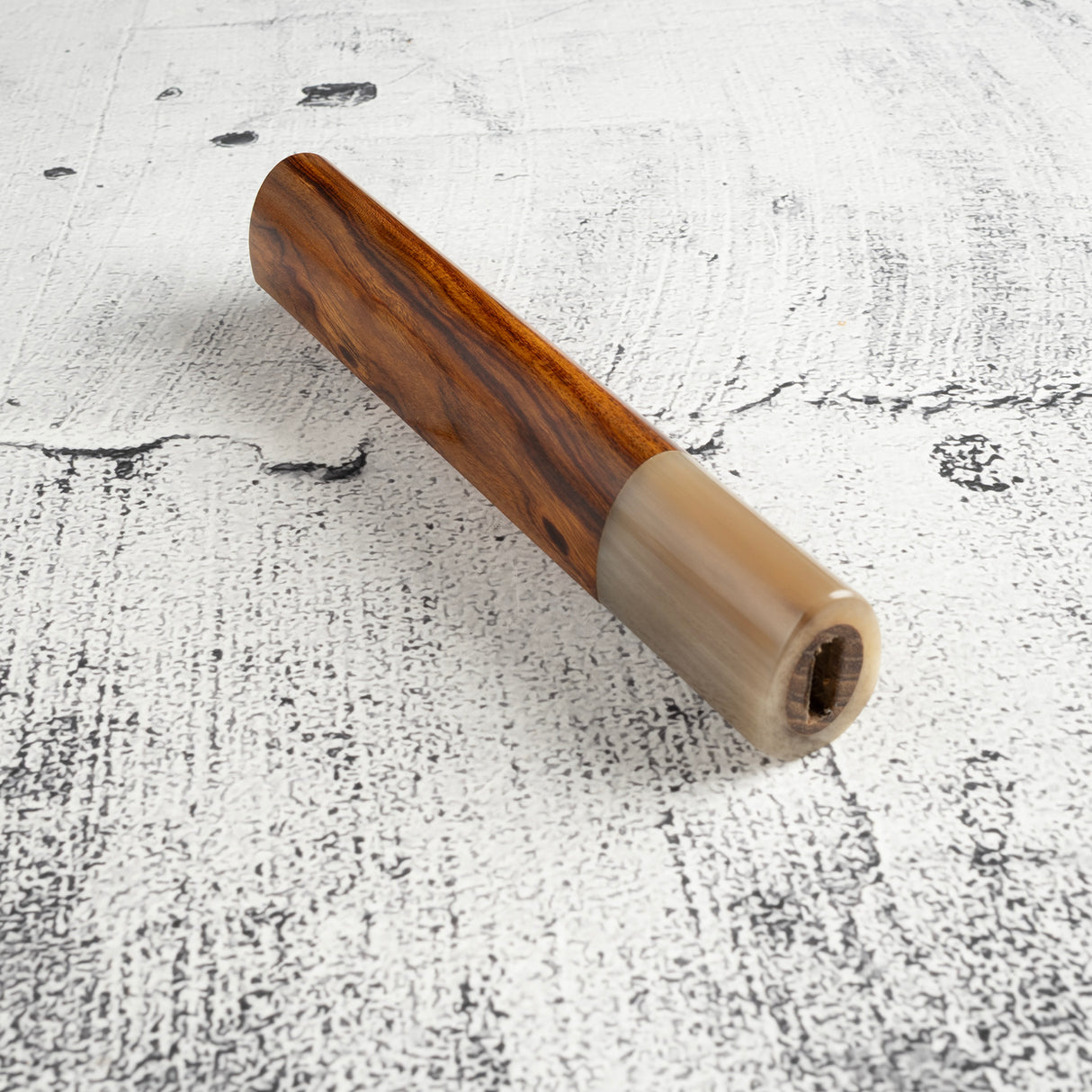 K&amp;S 心形鐵木手柄，搭配金色/大理石套圈