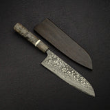 Takeshi Saji SG2 黑大馬士革三德刀 180mm 樺木柄