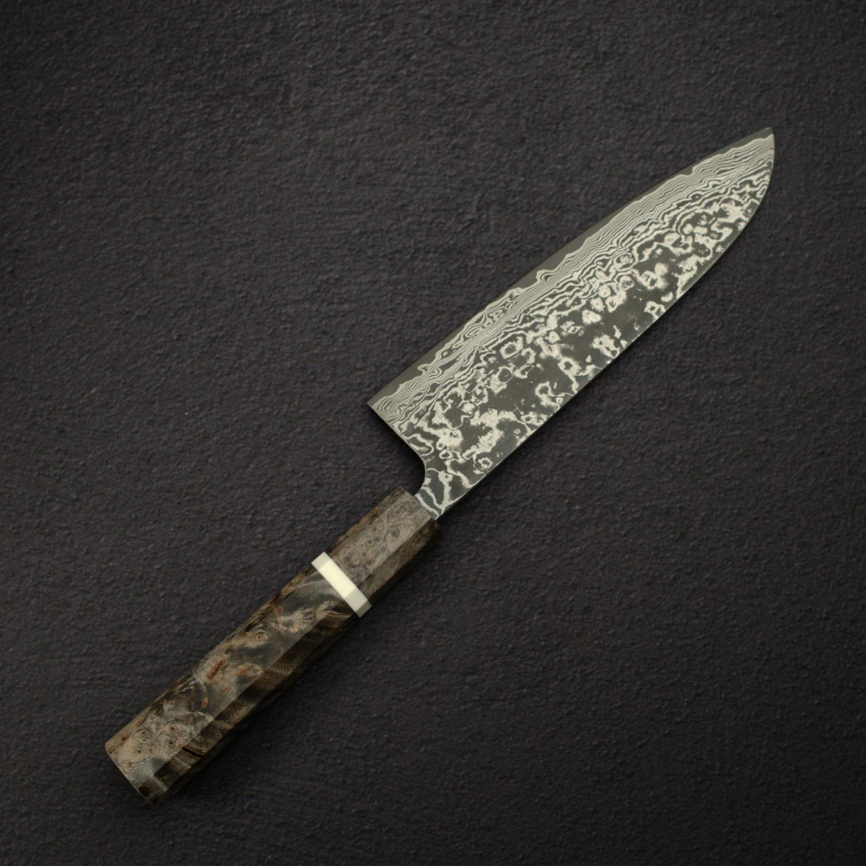Takeshi Saji SG2 黑大馬士革三德刀 180mm 樺木柄