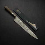 佐治武士 SG2 黑大馬士革 筋引 270mm 樺木瘤八角柄帶護手