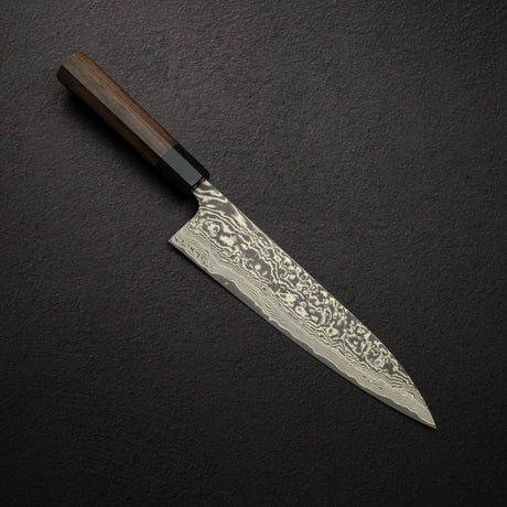 Takeshi Saji SG2 Black Damascus Gyuto 210mm Rosewood Handle