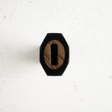 烏木鑲方形馬賽克銷細八角和柄