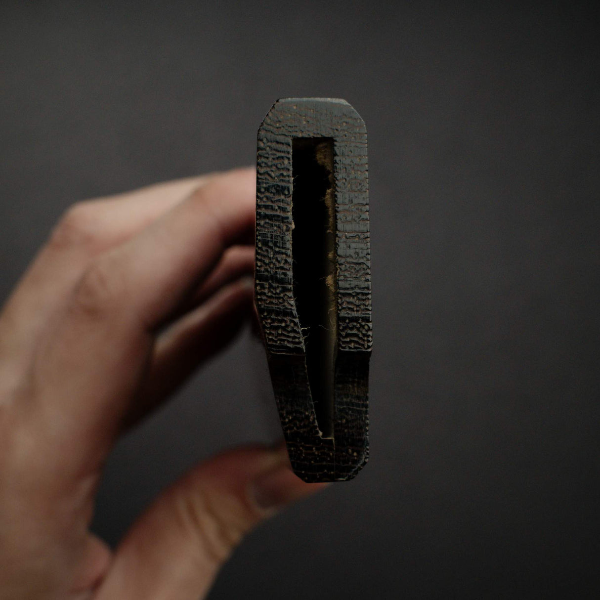 K&S Kritsuke (K-tip) Yanagiba Hardwood  Saya, Left Handed Standard Profile