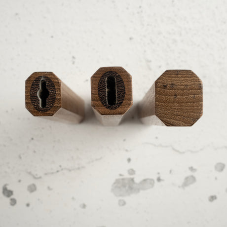 柚木八角單木和式手柄