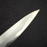 真崎 青鋼二號 鏡面 柳刃 300mm 附三層間隔黑檀木手柄及刀鞘