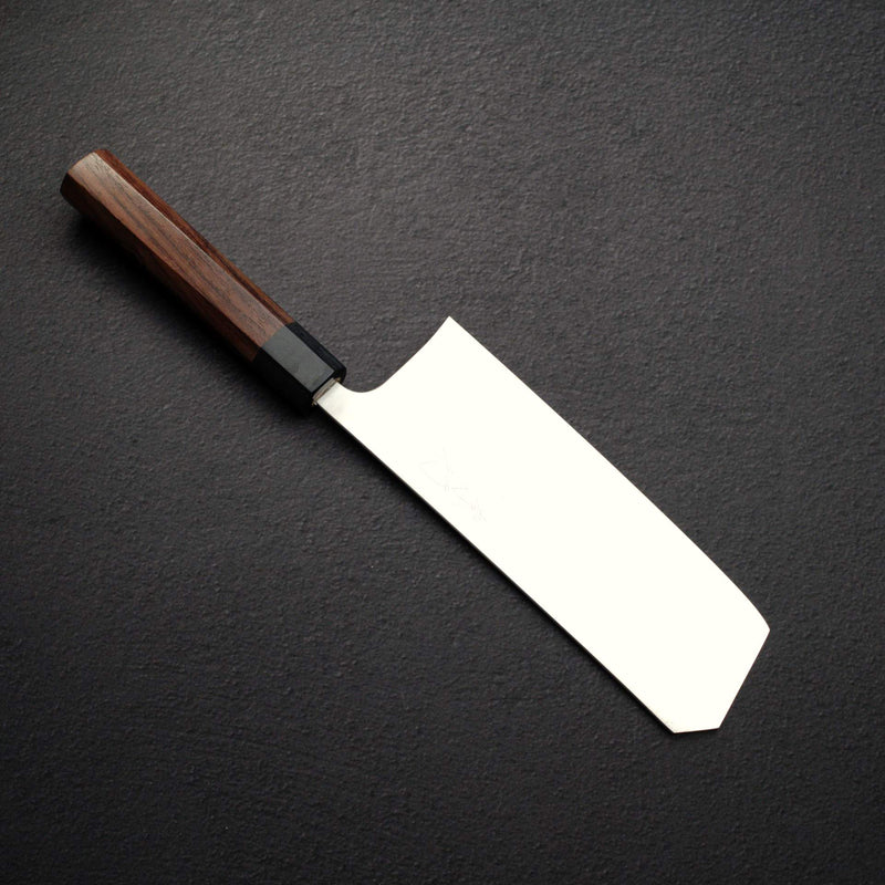 Shibata Koutetsu Chromax Boss Nakiri 175mm, Rosewood Handle