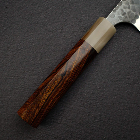 昌景 Koishi AS 牛刀 210mm 超級青鋼 黑打 鎚目 Knives and Stones 岩刃社 Hearted-shaped 鐵木 Handle