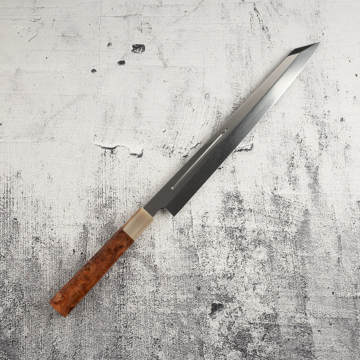 珍稀：池田義一 Blue #1 水本燒K型柳刃300mm 血槽