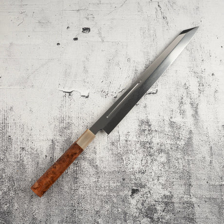 珍稀：池田義一 Blue #1 水本燒K型柳刃300mm 血槽