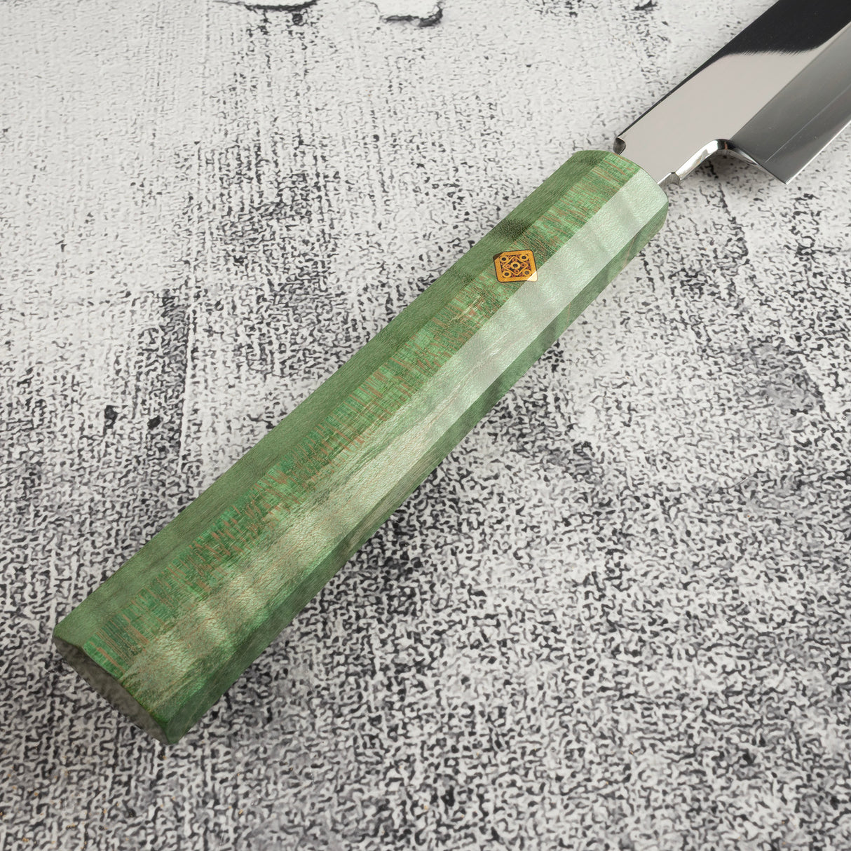 珍品：池田美和一 White #1 水本燒先丸蛸引 330mm 富士山刃文