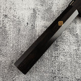 珍稀：池田義一 Blue #1 水本燒K型柳刃300mm 血槽烏木套裝