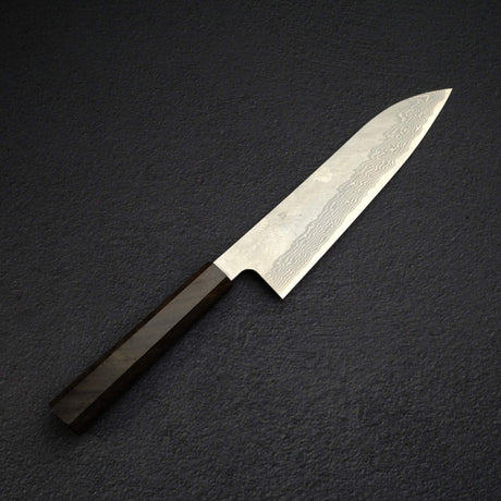 二唐 VG-10 大馬士革 鎚目 牛刀 210mm Black Chacate Handle