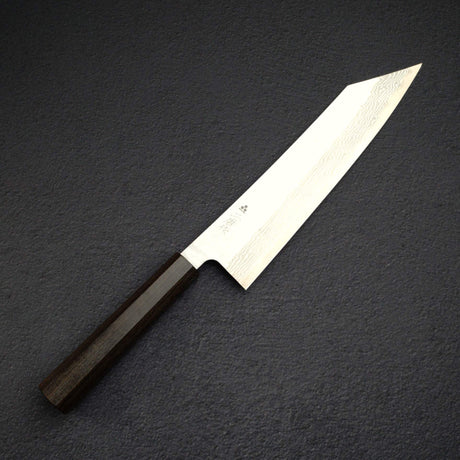 二唐 VG-10 大馬士革 鎚目 切付牛刀 240mm Black Chacate Handle