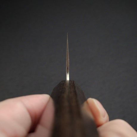 二唐 VG-10 大馬士革 鎚目 切付牛刀 240mm Black Chacate Handle