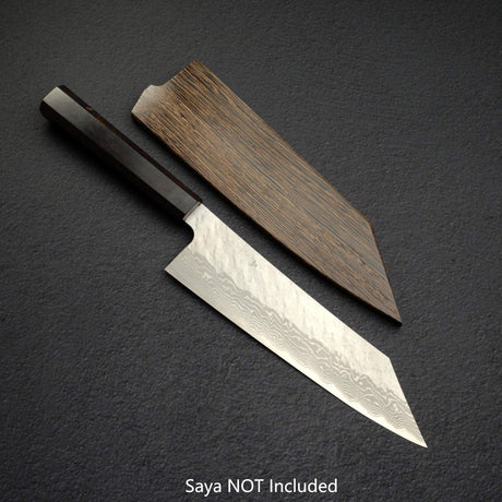 二唐 VG-10 大馬士革 鎚目 切付牛刀 210mm Black Chacate Handle