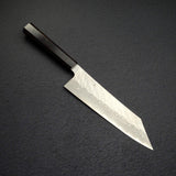 Nigara VG10 Damascus Tsuchime K-tip Gyuto 210mm Black Chacate Handle