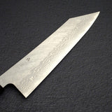 Nigara VG10 Damascus Tsuchime K-tip Gyuto 210mm Black Chacate Handle