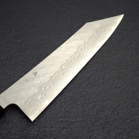 二唐 VG-10 大馬士革 鎚目 切付牛刀 210mm Black Chacate Handle