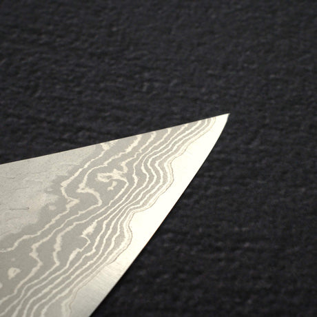 二唐 VG-10 大馬士革 鎚目 切付牛刀 210mm Black Chacate Handle