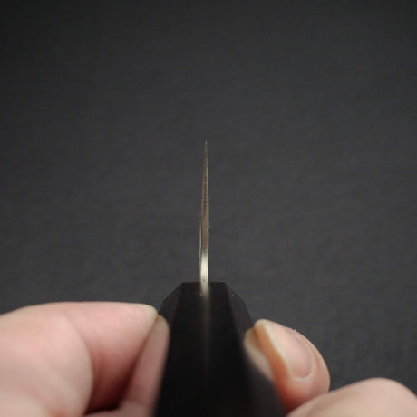 二唐 VG-10 大馬士革 鎚目 切付牛刀 210mm Black Chacate Handle