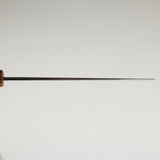 松原藍二號 菜切刀 165mm 梨地燒栗木柄