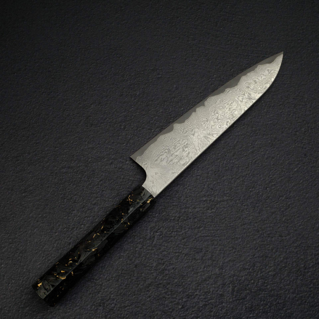 Hatsukokoro x Nigara VG XEOS Kurozome Damascus Gyuto 210mm w/ Saya