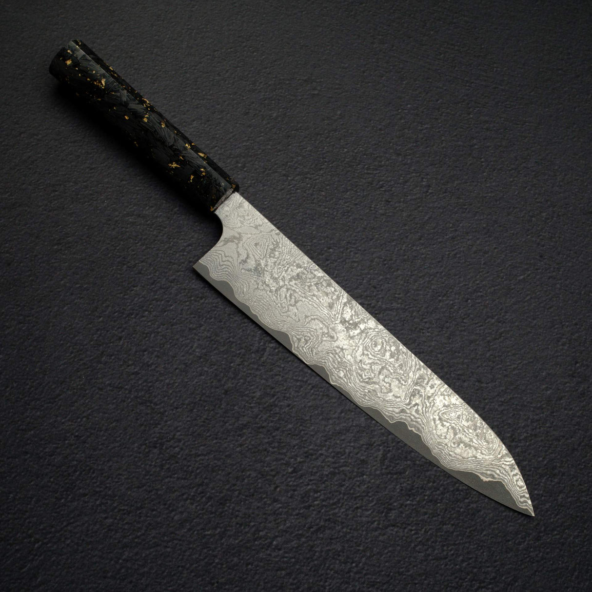 Hatsukokoro x Nigara VG XEOS Kurozome Damascus Gyuto 240mm  w/ Saya