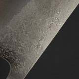 松原藍二號 K型菜刀 180mm 梨地燒栗木柄