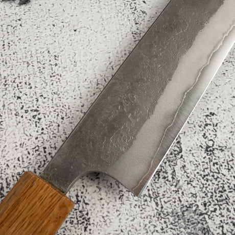 Matsubara Blue 2 K-tip Sujihiki 240mm Nashiji Burnt Kashi