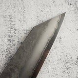 Matsubara Blue 2 K-tip Sujihiki 240mm Nashiji Burnt Kashi