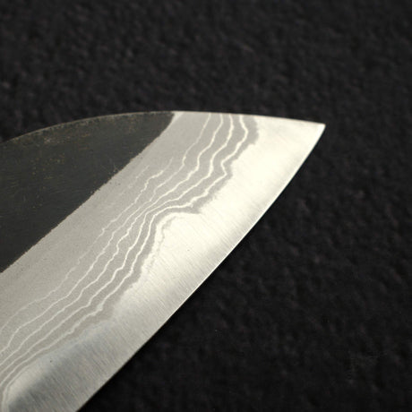 Naoto 青鋼一號 大馬士革 黑打 三德刀 180mm