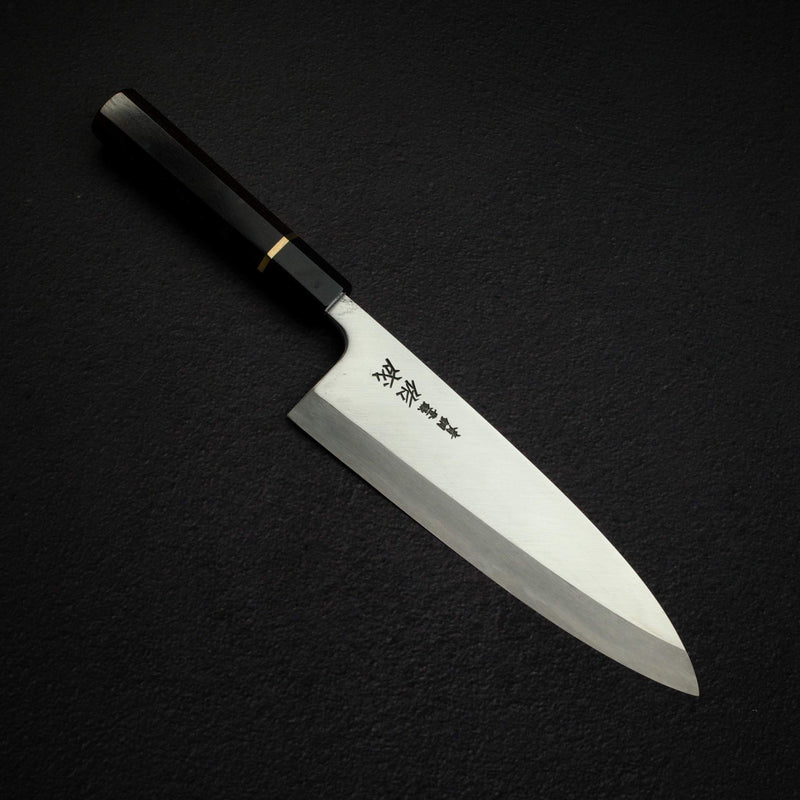 佑成 青鋼二號 出刃 210mm, 黑檀木 Spacer Handle